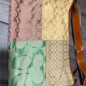Coach Multicolor Patchwork Shoulder Bag